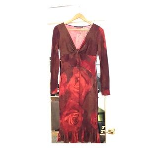 Class ROBERTO CAVALLI wool dress size 8 US 42 IT